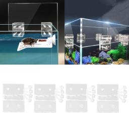 2 pçs tanque peixes aquário vidro capa titular acrílico suporte ferramenta - Image 1