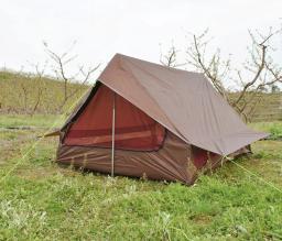 Barraca de acampamento de cabine ultraleve para 2-3 pessoas, barraca tipo A, barraca de cabine portátil sem poste - Image 1