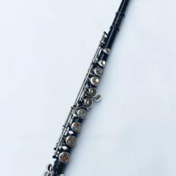 Japão 212 preto 16 buracos flauta instrumento de sopro fechado chave adicionar a chave e c tom niquelado concerto flauta com caixa de música - Image 4
