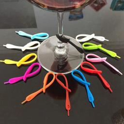 Silicone Encantos Tags para Copos, Bebida Marcador, Copo De Vidro, Copo De Vinho, Garrafa Faixa Tag, Coquetel De Vidro, Festa De Convidado - Image 2