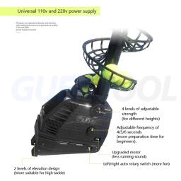 Single Person Tennis Throwing Machine com Receber Net, Swing Practice Device, Multi Ball Training, Dedicado Servindo Machine - Image 4