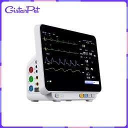 Monitor de Eletrocardiograma Animal, Respiração De Freqüência Cardíaca, Oxigênio Sanguíneo, Pressão Arterial e Temperatura Corporal, Equipamento Veterinário - Image 1