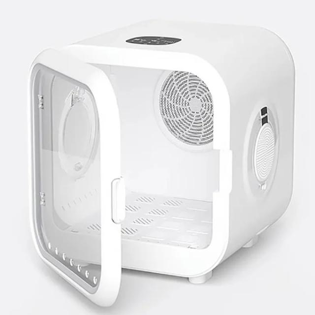 Caixa de secagem portátil inteligente para pets com esterilização UV e secagem rápida para cães e gatos