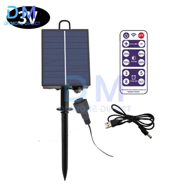 Kit Completo de Energia Solar com Bateria de Lítio, Painel, Controle Remoto e Luzes LED para DIY