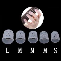 Guitarra de silicone pressionando Finger Covers, protetores de dedos espessados, antiderrapantes, resistente ao desgaste, universal, 1 pc, 5pcs - Image 3