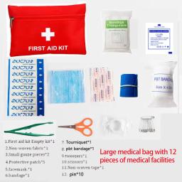 Kit de primeiros socorros avançado de 22 peças, incluindo bandagens, tesouras, pinças - um kit completo de sobrevivência de emergência para famílias, o - Image 3