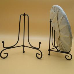 Artesanato Preto Suporte Titular Do Livro, Metal Tigela Placas, Placa Rack, Picture Art Frame, Pedestal Display Stand, Home Decor Suprimentos - Image 6