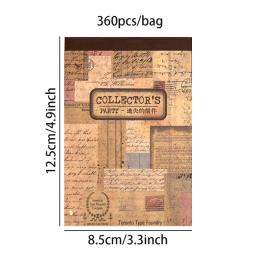 Mr. papel-scrapbook estilo retro, scrapbook, decoração, diy, diy, diy, Inglês, série partido, tearable, 360pcs/livro - Image 6