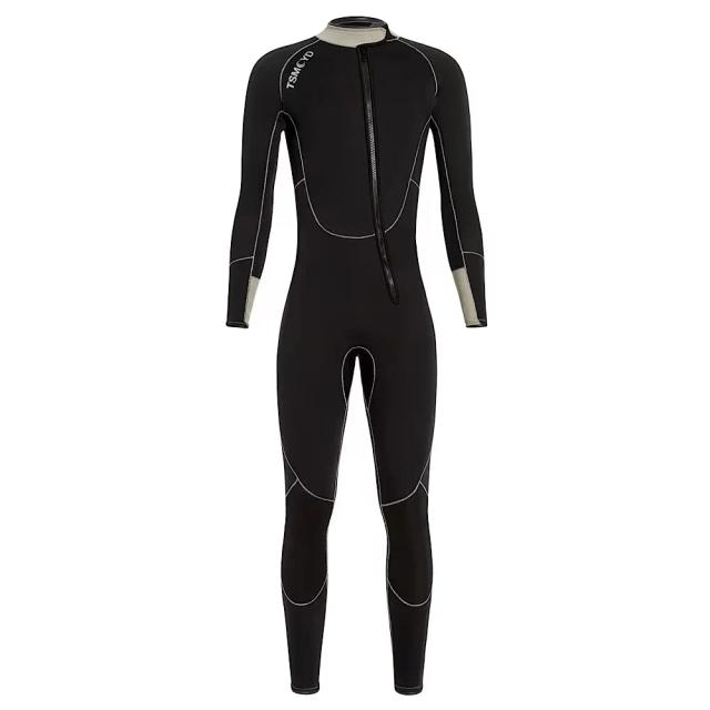 Wetsuit Masculino de Neoprene com Zíper Frontal 3mm - Ideal para Surf, Mergulho, Pesca Submarina e Kitesurf até 110kg