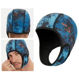 Profissional mergulho capuz boné chapéu 2mm neoprene wetsuit capuz chapéu de natação esportes aquáticos surf subaquático mergulho capuz boné - Image 2