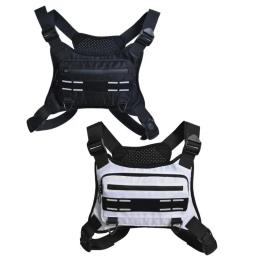 Resistente à água Sports Chest Bag, Pacote de peito dianteiro leve, Saco de colete com suporte de telefone embutido, Armazenamento extra - Image 3