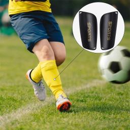 Futebol Caneleiras Set para Adultos e Crianças, Futebol Protetores Pads, Light Sock, Insert Board, Training Legging Protective Gear - Image 2