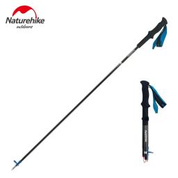 Naturehike-Ultraleve Foldable Trekking Pole, Carbon Fiber Walking Stick, 4 Seções, NH18D020-Z - Image 1