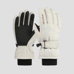 Inverno crianças moda quente luvas de esqui inverno ciclismo dedo cheio anti frio esportes luvas de pelúcia para meninos e meninas - Image 3