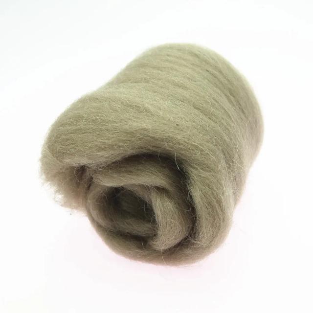 Cor Marrom: 66s de Lã de Fibra para Felting Artesanal - Ferramentas e Materiais DIY para Artesanato em Lã
