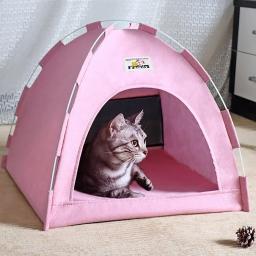 Almofada quente tenda cama para animais de estimação, gato casa, suprimentos produtos acessórios, sofá cesta, garra, gatinho tendas, cesta, móveis, inverno - Image 6