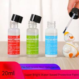 Tinta protetora à base de água super brilhante, argila plástica de pedra, cerâmica macia, resina fosca, verniz, 20ml - Image 1