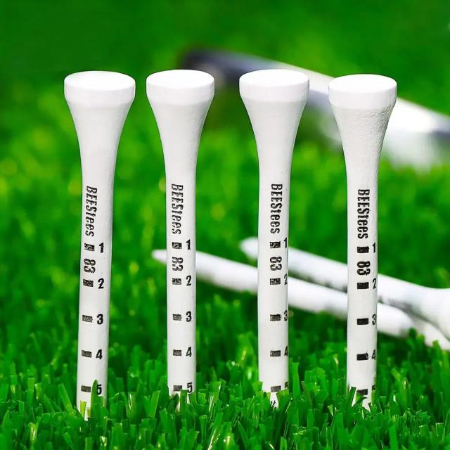 PGM TEE TE012 Assentos de Golfe de Madeira 50 Peças para Nível de Tee Perfeito e Maior Precisão