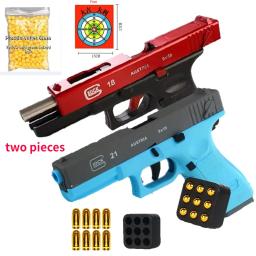 Twite G18 Soft Bullet Toy Gun para meninos, arma preta de combate ao ar livre, comer frango brinquedos com silenciador, espuma ejeção, simulação brinquedo - Image 6