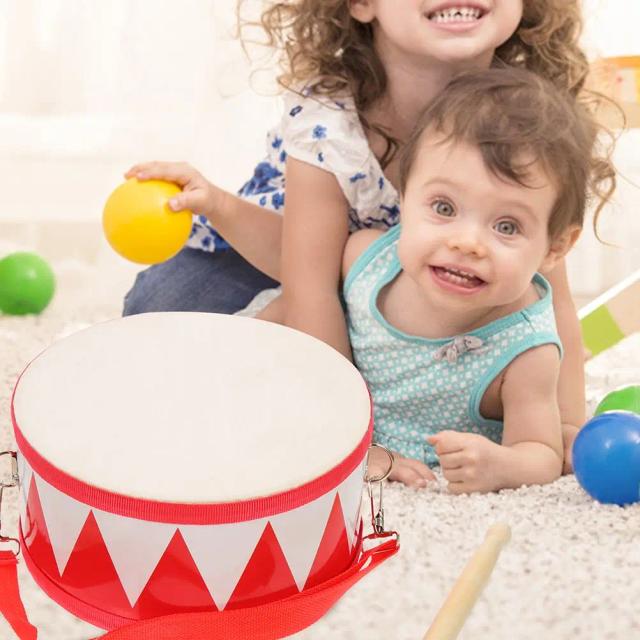 Bumbo Infantil Snare Drum: Percussão Divertida para Crianças de 1 a 3 anos