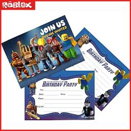 Roblox Cartoon Cartão, Festa de Aniversário, Casamento, Bênção, Impressão, Presentes Personalizados - Image 3