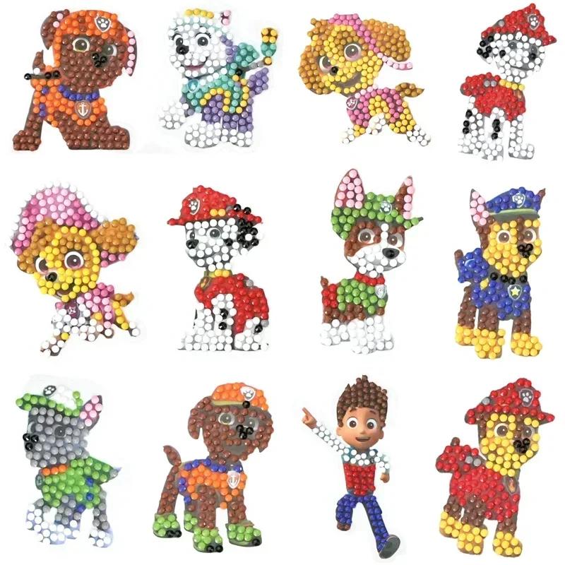 Kit de pintura diamante patrulha pata perseguição skye diy adesivos artesanais anime decorar desenhos animados geladeira adesivos crianças brinquedos presentes - Image 1