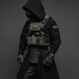 BACRAFT-Outdoor Tactical casaco longo, Jaqueta de laboratório Melhoria, todo o algodão, imitação Hemp Crepe, vestido longo, Windbreaker - Image 2