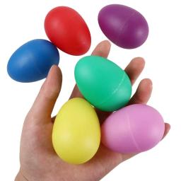 Percussão Plástica Maracas Musical Sound Egg, instrumento Musical colorido, criança - Image 5