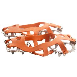 Garra de gelo antiderrapante para escalada, sapato de neve, apertos cravados, grampos, grampos de aço inoxidável, tampas antiderrapantes, 18 dentes - Image 2