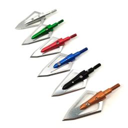 Archery Broadheads para Bow Composto ou Besta, 100Grain Arrow Head, 2 Lâminas, Dicas Point, Acessório, 6 pcs, 12pcs - Image 1