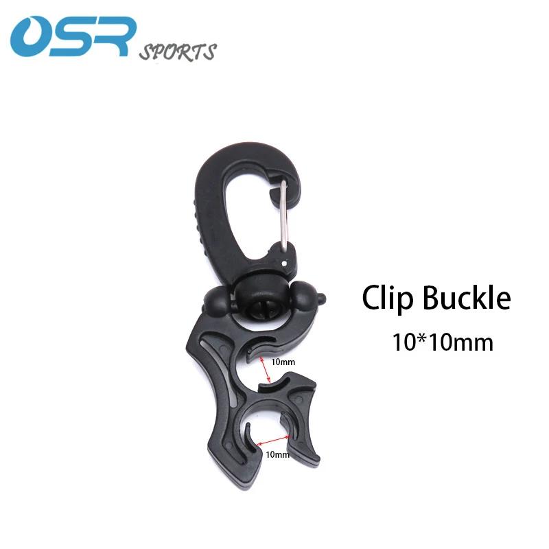 Regulador de mergulho com fivela, mangueira dupla BCD, acessórios para snorkeling, 10x10mm, gancho 10x6mm - Image 1
