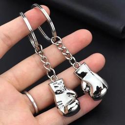 Mini luva de boxe Keychain, chaveiro do metal do esporte, amantes da aptidão, recordações do clube, presentes - Image 1