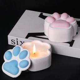 Caixa de armazenamento de garra de gato, molde de silicone diy com tampa, jarra de vela, artesanato, gesso, resina de concreto, cinzeiro, moldes de fundição, decoração de casa - Image 4