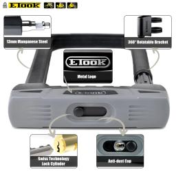 Etook cadeado u lock para bicicleta moto u-lock high end 20 t tesoura hidráulica resistente bloqueio motocicleta bloqueio conveniente quadro de bloqueio acessórios da bicicleta - Image 5