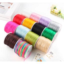 Kovict-Corda de Nylon Multicolor para Fazer Jóias, DIY Corrente Chupeta, Acessórios Colar, 1.5mm, 55m por Rolo, 1Pc - Image 4