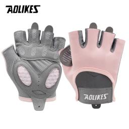 AOLIKES-Luvas Respiráveis de Ginásio, Haltere Fitness, Luvas de Treinamento, Levantamento de Peso, Crossfit, Treino, Esportes, Musculação, 1 Par - Image 2