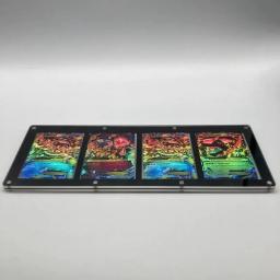 Pokémon Transparente Jogo Coleção Cartões, Material Acrílico, Borda Preta, Carrinho de Exposição, Anime Clássicos, Presente Toy - Image 2