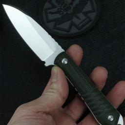 FREETIGER-Faca reta com bainha K, 14C28N, lâmina de aço, alça Micarta, ao ar livre, caça, camping, Bushcraft, EDC - Image 3