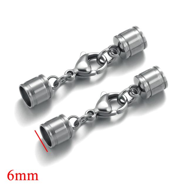 5Pcs Conector Aço Inoxidável Fecho Lagosta Para Pulseira e Colar DIY