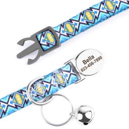 Coleira de nylon personalizada com sino para animais de estimação, coleiras anti-perdidas, colar personalizado, coleiras de cachorro e gato, presente para cães e gatos pequenos - Image 4