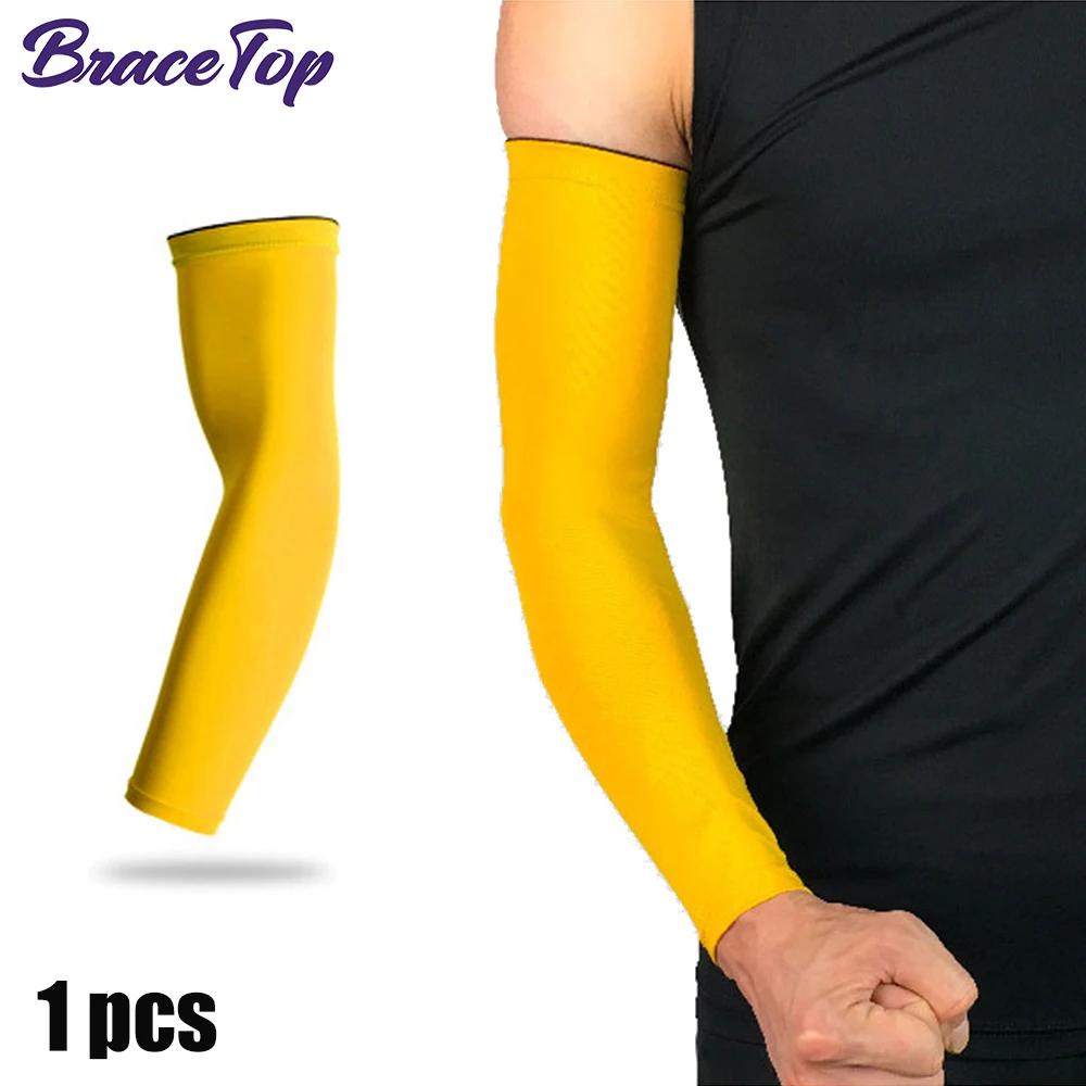 BraceTop 1 PC Esporte Manga de Compressão de Braço Basquete Ciclismo Aquecedor de Braço Fitness Correndo Proteção UV Voleibol Protetor Solar Banda - Image 1