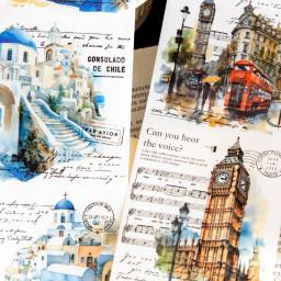 Fita adesiva decorativa de papel adesiva, uma jornada de relíquias série, bonito, adorável, 6pcs por lote - Image 6