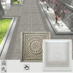 Jardim Piso Pavimentação Mold Park, Pisos Pedras Moldes, DIY, Quadro De Cimento Reutilizável, Tijolo Moldes, Fornecimento De Construção - Image 2