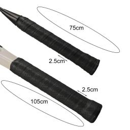 Fita de raquete de tênis de couro falso, autoadesivo Badminton Grip, Luva de proteção antiderrapante para raquete Fita de beisebol - Image 6