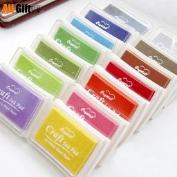 Almofada de Tinta à Base de Óleo para Artesanato DIY, Selos De Borracha, Tecido, Madeira, Papel, Scrapbooking, Pintura Dedo, Artesanal, Casamento, 15 Cores - Image 1