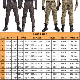 Calças de Carga Resistentes ao Desgaste para Escalada, Calça Camo Outdoor, Calças Táticas, Pano de Caça, Calças de Caminhada, Combate Paintball, Joelheira - Image 2