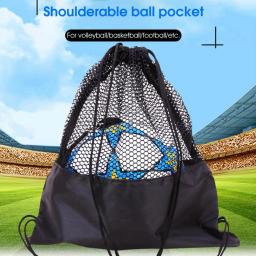 Malha basquete saco de armazenamento futebol futebol mochila bola voleibol sacos de armazenamento pacote corda esportes backpackf bola - Image 3