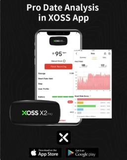 XOSS-Sensor de Freqüência Cardíaca Inteligente, Correia Peito, Monitor HRM, Bluetooth, ANT +, Saúde, Fitness, Bicicleta Inteligente, Registro Independente, X2 Pro - Image 5