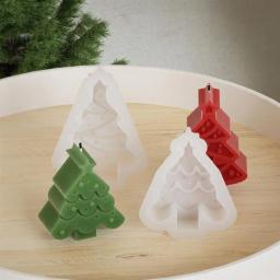Molde De Vela De Silicone De Floco De Neve, Árvore De Natal, Aromaterapia, Molde De Vela Artesanal, Gesso De Sabão, Ferramentas De Cozimento De Resina - Image 6