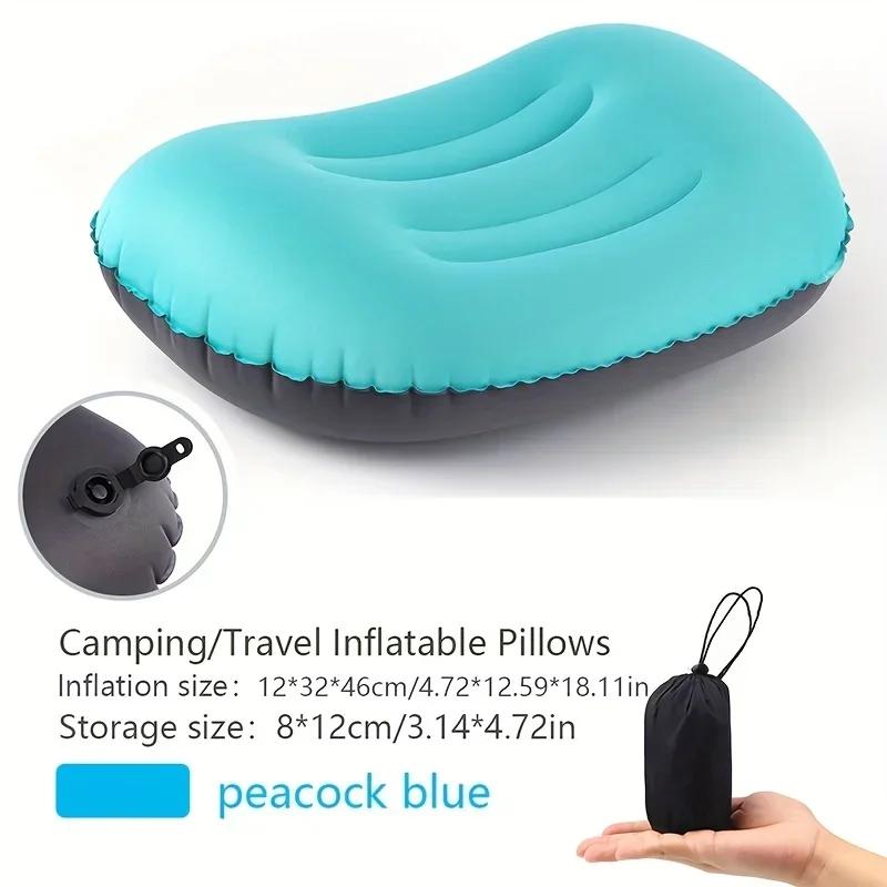 Travesseiro inflável ultraleve para acampar, apoio lombar do pescoço, mochila upgrade - Image 1